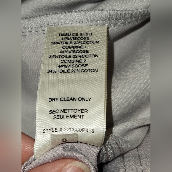 REBECCA TAYLOR COLOR BLOCK TWILL PANT TAPERED LEGS IN MULTI COMBO SIZE 0 - Picture 13 of 16